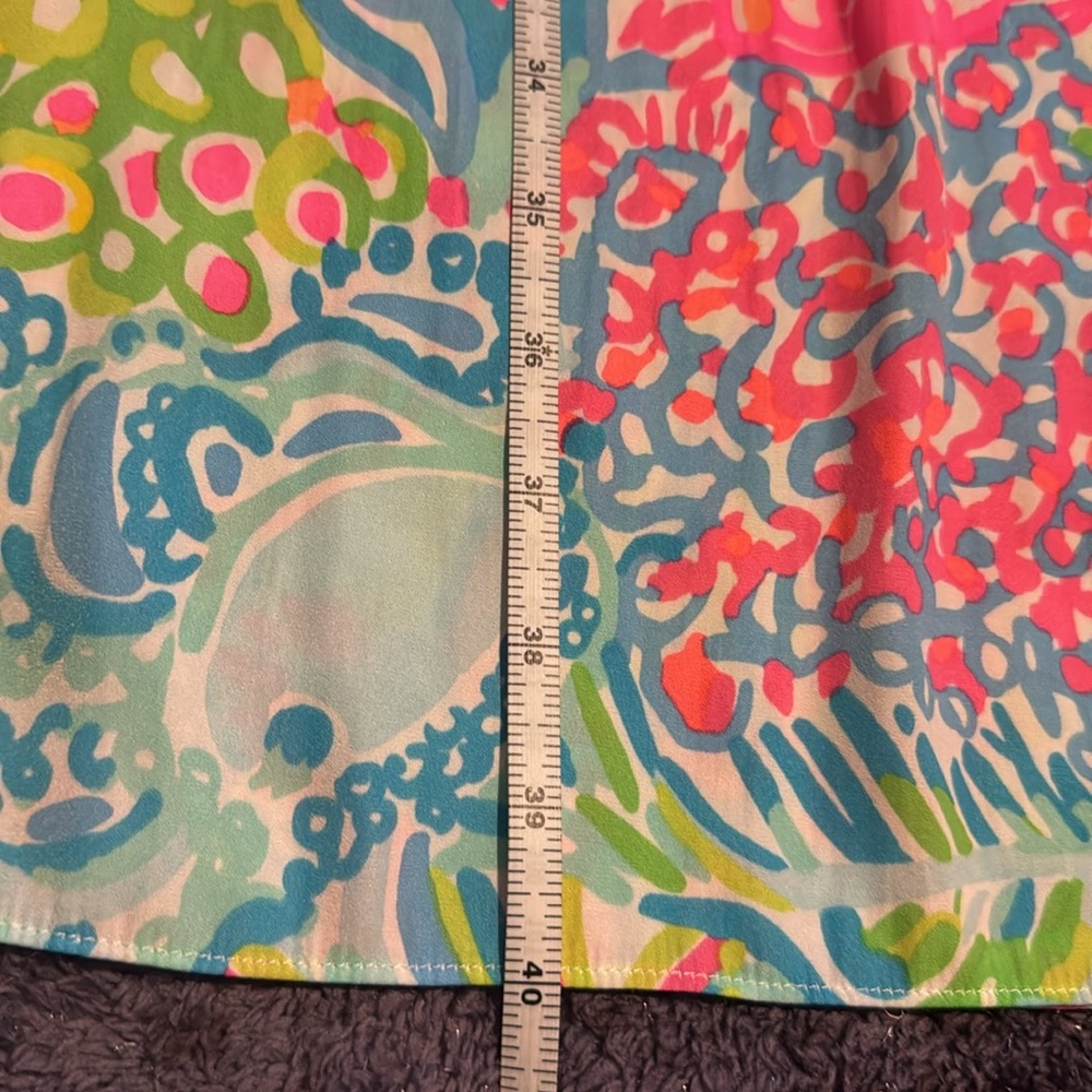 Lilly Pulitzer sz Medium Bodhi Maxi Skirt Lovers Coral /Strapless Dress - Picture 10 of 13